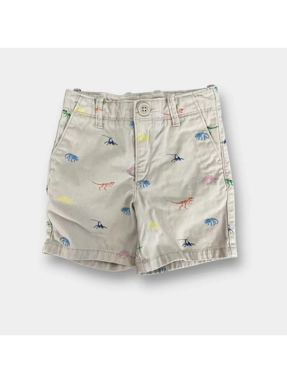 Baby Gap Dinosaur Print Khaki Shorts 18-24 Months